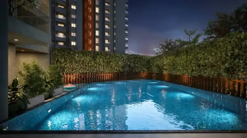 Swimming pool at Club Élan, Suraksha Whispering Waves, Begur